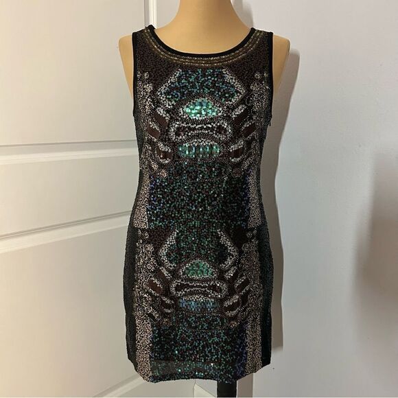 Joins Sequence Multicolor Sleeveless Midi Dress - Picture 1 of 7